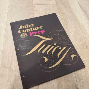 Juicy Couture Black and Gold Folder